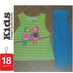 🎁 10/$25 Neon bright outfit with hot pink, green, and teal. 18 months